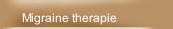 Migraine therapie
